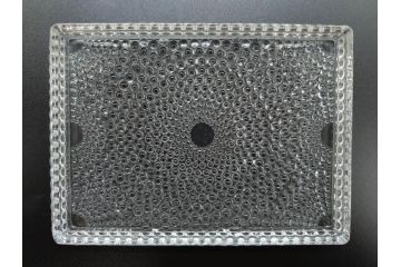アンティーク　1933〜1951年頃　レア　ルネ・ラリック(R.LALIQUE)　ローレンス(Laurens)　繊細なデザインがエレガントな雰囲気溢れるシガレットケース(ボックス、たばこ(タバコ)箱、小物入れ、アクセサリートレイ、ガラス)(R-074585)