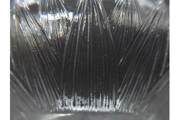 アンティーク　1920年代　ルネ・ラリック(R.LALIQUE)　ロータス(LOTUS)　グラス　花瓶　蓮の花のようなデザインが美しいゴブレット(花入れ、花器、フラワーベース)(R-074586)