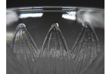 アンティーク　1920年代　ルネ・ラリック(R.LALIQUE)　ロータス(LOTUS)　グラス　花瓶　蓮の花のようなデザインが美しいゴブレット(花入れ、花器、フラワーベース)(R-074586)