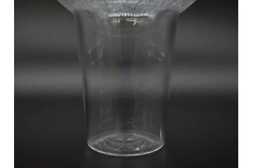 アンティーク　1920年代　ルネ・ラリック(R.LALIQUE)　ロータス(LOTUS)　グラス　花瓶　蓮の花のようなデザインが美しいゴブレット(花入れ、花器、フラワーベース)(R-074586)