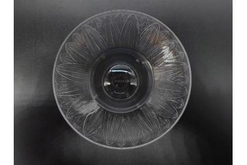 アンティーク　1920年代　ルネ・ラリック(R.LALIQUE)　ロータス(LOTUS)　グラス　花瓶　蓮の花のようなデザインが美しいゴブレット(花入れ、花器、フラワーベース)(R-074586)
