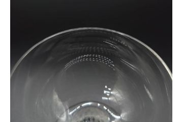 アンティーク　1950年代　ルネ・ラリック(R.LALIQUE)　バンブー(竹)　シンプルながらも洗練されたデザインに魅了されるグラス3客セット(ワイン、ゴブレット、コニャック、ブランデー、カクテル、クープ、シャンパン、シャンペン、ガラス)(R-074588)