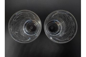 フランス　Baccarat　オールドバカラ　ローハン　タンブラー　緻密なデザインが施された上品な佇まいのハイボールグラス2客セット(バーウェア、フルレッドクリスタルガラス)(R-074592)