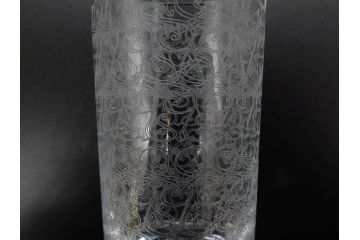 フランス　Baccarat　オールドバカラ　ローハン　タンブラー　緻密なデザインが施された上品な佇まいのハイボールグラス2客セット(バーウェア、フルレッドクリスタルガラス)(R-074592)