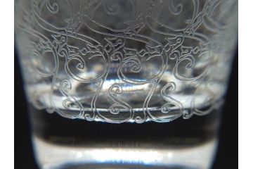フランス　Baccarat　オールドバカラ　ローハン　タンブラー　緻密なデザインが施された上品な佇まいのハイボールグラス2客セット(バーウェア、フルレッドクリスタルガラス)(R-074592)