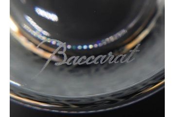 フランス　Baccarat　オールドバカラ　ローハン　タンブラー　緻密なデザインが施された上品な佇まいのハイボールグラス2客セット(バーウェア、フルレッドクリスタルガラス)(R-074592)