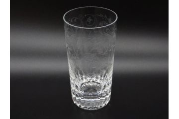 フランス　Baccarat　オールドバカラ　マッセナ　パルメ　優美なデザインが素敵なグラス2客セット(ハイボール、タンブラー、フルレッドクリスタルガラス)(R-074593)