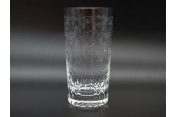 フランス　Baccarat　オールドバカラ　マッセナ　パルメ　優美なデザインが素敵なグラス2客セット(ハイボール、タンブラー、フルレッドクリスタルガラス)(R-074593)