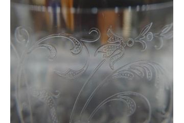 フランス　Baccarat　オールドバカラ　マッセナ　パルメ　優美なデザインが素敵なグラス2客セット(ハイボール、タンブラー、フルレッドクリスタルガラス)(R-074593)