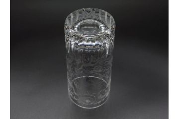 フランス　Baccarat　オールドバカラ　マッセナ　パルメ　優美なデザインが素敵なグラス2客セット(ハイボール、タンブラー、フルレッドクリスタルガラス)(R-074593)
