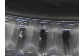 フランス　LALIQUE(ラリック)　バンブー(竹)　シンプルながらも上品な佇まいが魅力のプレート4枚セット(大・小)(皿、ガラス)(R-074596)