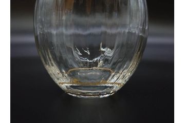 フランス　ドーム兄弟　ドームナンシー(Daum nancy)　金彩　煌びやかなゴールドのデザインが高級感漂うポット&グラス&トレー7点セット(カラフ、トレイ、グラス5客、ガラス)(R-074598)