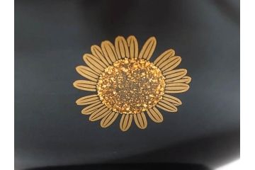 輪島塗　花寄　約14cm　4.6寸　丁寧に描かれた蒔絵が上品な雰囲気を高める吸物椀10客セット(お椀、漆器、和食器、黒漆、共箱付き、四寸六分)(R-074600)