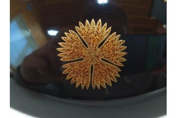 輪島塗　花寄　約14cm　4.6寸　丁寧に描かれた蒔絵が上品な雰囲気を高める吸物椀10客セット(お椀、漆器、和食器、黒漆、共箱付き、四寸六分)(R-074600)