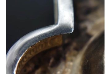 1874年頃　銀細工師　チャールズ・フォックス　Charles Fox　スターリングシルバー　ソルトディッシュ&スプーン4個セット(塩入れ、箱入り、スプーン付き、SV925、STERLING SILVER)(R-074601)