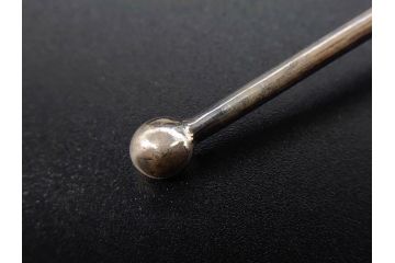 1874年頃　銀細工師　チャールズ・フォックス　Charles Fox　スターリングシルバー　ソルトディッシュ&スプーン4個セット(塩入れ、箱入り、スプーン付き、SV925、STERLING SILVER)(R-074601)