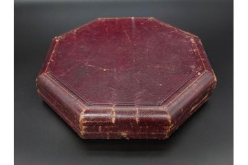 1874年頃　銀細工師　チャールズ・フォックス　Charles Fox　スターリングシルバー　ソルトディッシュ&スプーン4個セット(塩入れ、箱入り、スプーン付き、SV925、STERLING SILVER)(R-074601)