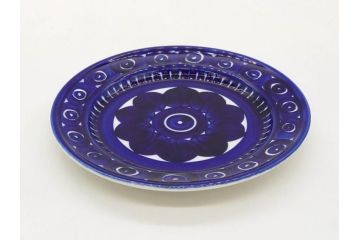 ARABIA FINLAND　Valencia (バレンシア)　Ulla Procope(ウラ・プロコッペ)　約17cm　一つ一つ丁寧に絵付けされた意匠が美しいプレート4枚セット(アラビア、フィンランド、北欧食器、洋食器、皿)(R-074604)