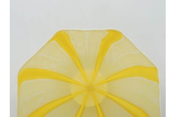 ガラス工芸家　藤田喬平　手吹　ヴェニス　鮮やかな色合いと洗練されたデザインが魅力の八角鉢(ベネチアン、ヴェネチアン、ボウル、深皿)(R-074607)