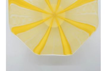 ガラス工芸家　藤田喬平　手吹　ヴェニス　鮮やかな色合いと洗練されたデザインが魅力の八角鉢(ベネチアン、ヴェネチアン、ボウル、深皿)(R-074607)