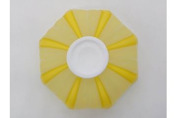 ガラス工芸家　藤田喬平　手吹　ヴェニス　鮮やかな色合いと洗練されたデザインが魅力の八角鉢(ベネチアン、ヴェネチアン、ボウル、深皿)(R-074607)