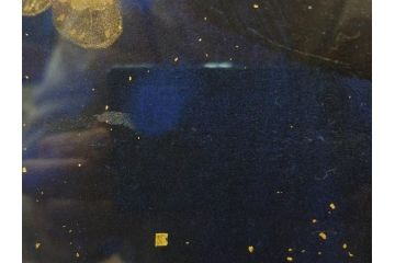 真作　現代日本画家　大竹寛子　「Psyche -gold butterfly- Vol.4」　M6(6号)(生命としての蝶、プシュケー、絵画、額装、共シール、箱付き)(R-074609)
