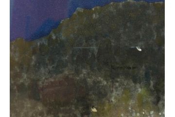 【真作】 日本画家　木村圭吾　「丘の春 醍醐桜」　2002年制作　4号P(木村圭吾さくら美術館、絵画、額装、共シール、箱付き)(R-074610)