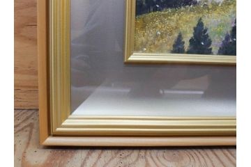 【真作】 日本画家　木村圭吾　「丘の春 醍醐桜」　2002年制作　4号P(木村圭吾さくら美術館、絵画、額装、共シール、箱付き)(R-074610)