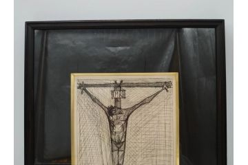 【真作】 ベルナール・ビュッフェ画伯　「マルドロールの詩」　オリジナル銅版画(ドライポイント)　1952年制作　限定125枚(LES CHANTS DE MALDOROR、ドゥ・ロートレアモン伯爵(COMTE DE LAUTREAMONT)著作、押画、額装)(R-074611)