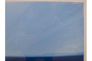 【真作】 加山雄三　サイン入り　4/100　リトグラフ(海、波、版画、額装、風景画)(R-074612)