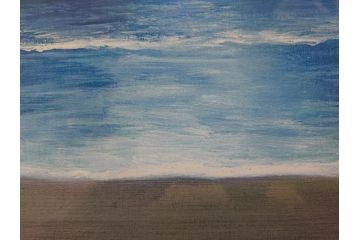 【真作】 加山雄三　サイン入り　4/100　リトグラフ(海、波、版画、額装、風景画)(R-074612)