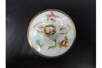 ドイツ　ドレスデン　シューマン ババリア　SCHUMANN BAVARIA　 金彩　フラワー　鮮やかな色合いと散りばめられた花たちが可愛らしいティーポット(洋食器)(R-074618)