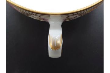 ドイツ　ドレスデン　シューマン ババリア　SCHUMANN BAVARIA　 フラワー　美しい金彩のデザインが華やかな雰囲気を醸し出すティーカップ&ソーサー5客セット(C&S、花、洋食器)(R-074619)