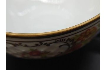 ドイツ　ドレスデン　シューマン ババリア　SCHUMANN BAVARIA　 フラワー　美しい金彩のデザインが華やかな雰囲気を醸し出すティーカップ&ソーサー5客セット(C&S、花、洋食器)(R-074619)