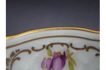ドイツ　ドレスデン　シューマン ババリア　SCHUMANN BAVARIA　 フラワー　美しい金彩のデザインが華やかな雰囲気を醸し出すティーカップ&ソーサー5客セット(C&S、花、洋食器)(R-074619)