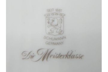 ドイツ　ドレスデン　シューマン ババリア　SCHUMANN BAVARIA　 フラワー　美しい金彩のデザインが華やかな雰囲気を醸し出すティーカップ&ソーサー5客セット(C&S、花、洋食器)(R-074619)