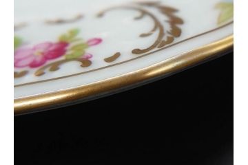 ドイツ　ドレスデン　シューマン ババリア　SCHUMANN BAVARIA　 金彩　フラワー　華やかな花たちが食卓に彩を与えるプレート6枚セット(大小、皿、洋食器)(R-074620)