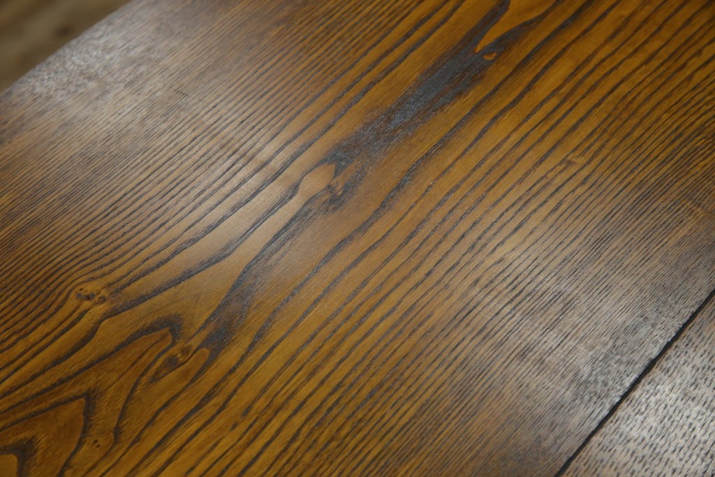 中古　美品!!　希少な絶版品　駿河の国　勝見木工　勝見作　耳付き天板の重厚感が際立つ総栗材のサイドボード　定価約80万円　(R-074631)