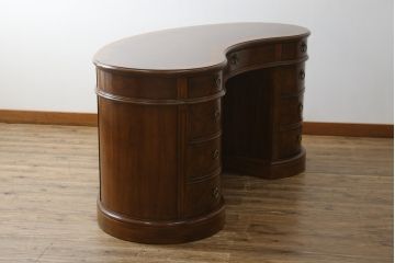 中古　DREXEL HERITAGE(ドレクセルヘリテイジ)　Cameo Classics(キャメオクラシックス)　高級感溢れるキドニーデスク(両袖デスク、机、ワークデスク、カウンターテーブル、在宅用、在宅ワーク用)(R-074640)