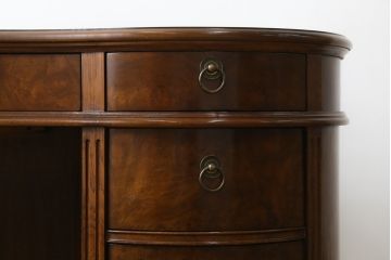 中古　DREXEL HERITAGE(ドレクセルヘリテイジ)　Cameo Classics(キャメオクラシックス)　高級感溢れるキドニーデスク(両袖デスク、机、ワークデスク、カウンターテーブル、在宅用、在宅ワーク用)(R-074640)