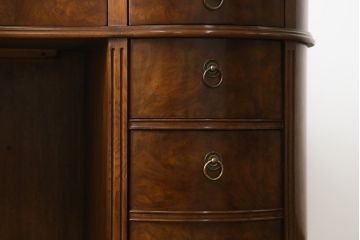 中古　DREXEL HERITAGE(ドレクセルヘリテイジ)　Cameo Classics(キャメオクラシックス)　高級感溢れるキドニーデスク(両袖デスク、机、ワークデスク、カウンターテーブル、在宅用、在宅ワーク用)(R-074640)
