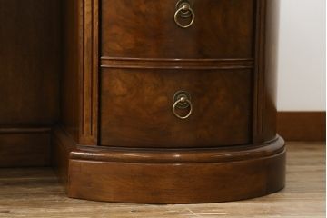 中古　DREXEL HERITAGE(ドレクセルヘリテイジ)　Cameo Classics(キャメオクラシックス)　高級感溢れるキドニーデスク(両袖デスク、机、ワークデスク、カウンターテーブル、在宅用、在宅ワーク用)(R-074640)