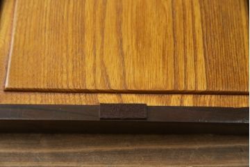 中古　美品　ニレ材　温かみのある木の色味と木目が美しい長火鉢(囲炉裏、木製火鉢)(R-074641)