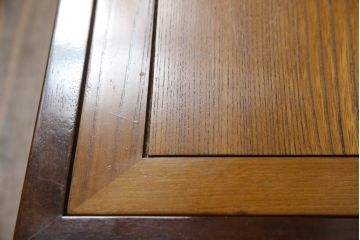 中古　美品　ニレ材　温かみのある木の色味と木目が美しい長火鉢(囲炉裏、木製火鉢)(R-074641)