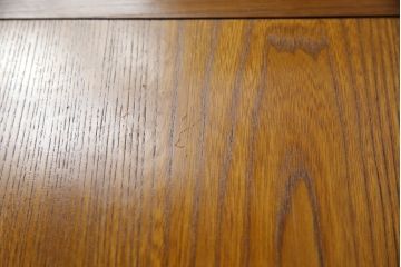 中古　美品　ニレ材　温かみのある木の色味と木目が美しい長火鉢(囲炉裏、木製火鉢)(R-074641)