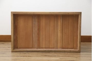 中古　美品　ニレ材　温かみのある木の色味と木目が美しい長火鉢(囲炉裏、木製火鉢)(R-074641)