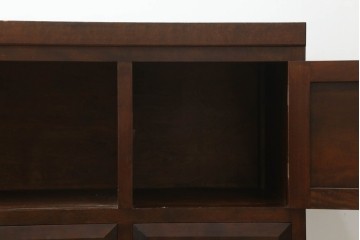 《台輪取り付け加工費込み》　中古　松本民芸家具　深みのある色合いと端正なフォルムが魅力のローボード　(R-074664)