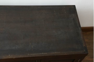 《台輪取り付け加工費込み》　中古　松本民芸家具　深みのある色合いと端正なフォルムが魅力のローボード　(R-074664)