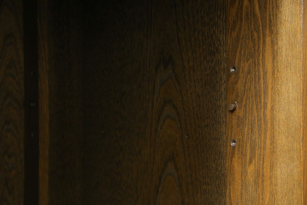 中古　美品!!　国産職人手作り　欅(ケヤキ)材　和モダンな空間づくりにも活躍する高級水屋箪笥サイドボード　(R-074666)