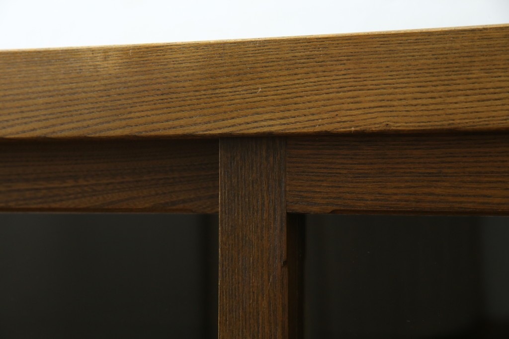 中古　美品!!　国産職人手作り　欅(ケヤキ)材　和モダンな空間づくりにも活躍する高級水屋箪笥サイドボード　(R-074666)